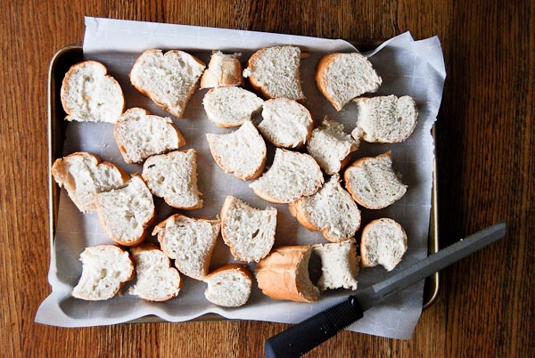 bread cubes for french toast casserole.