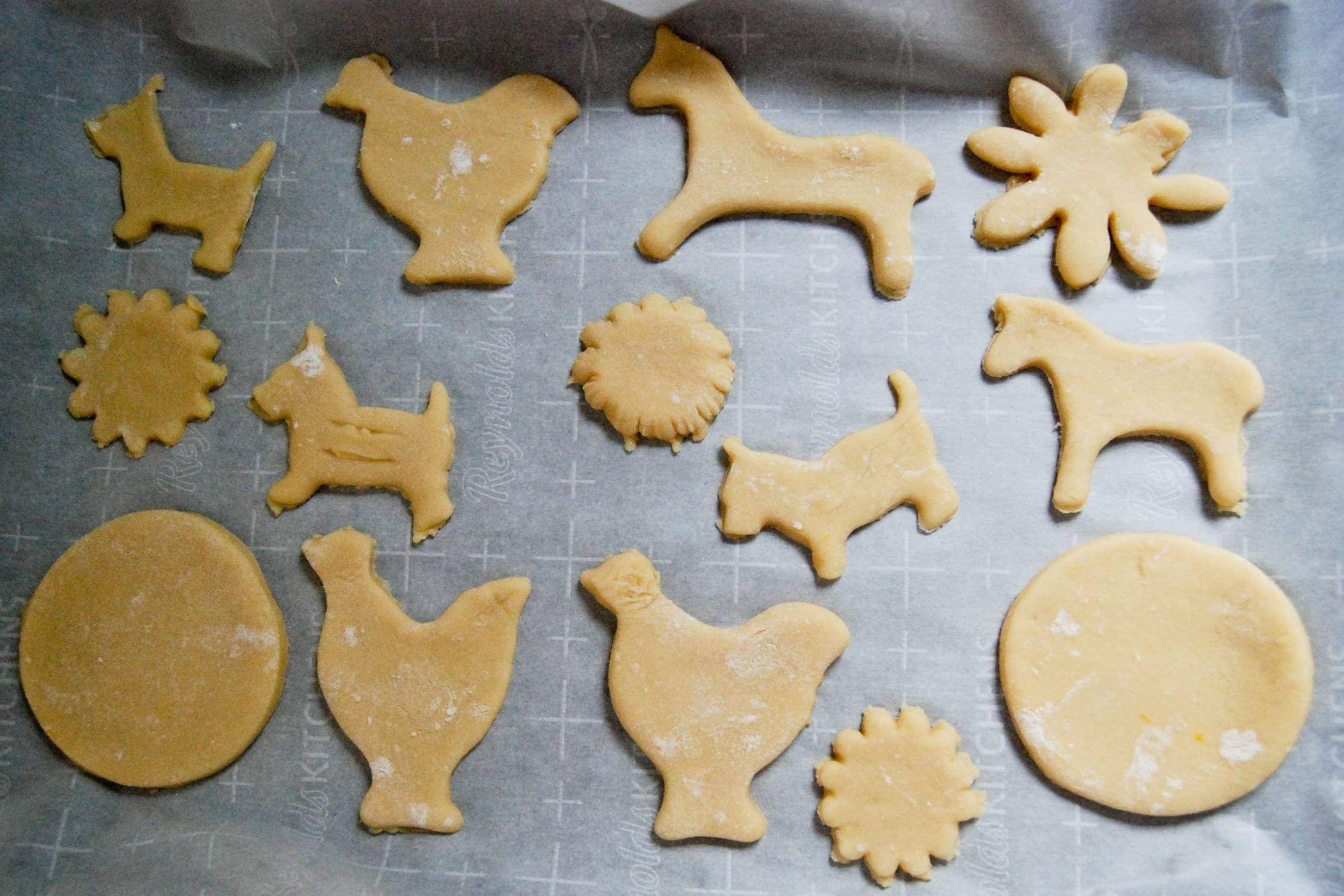 cut out soft sugar cookies.