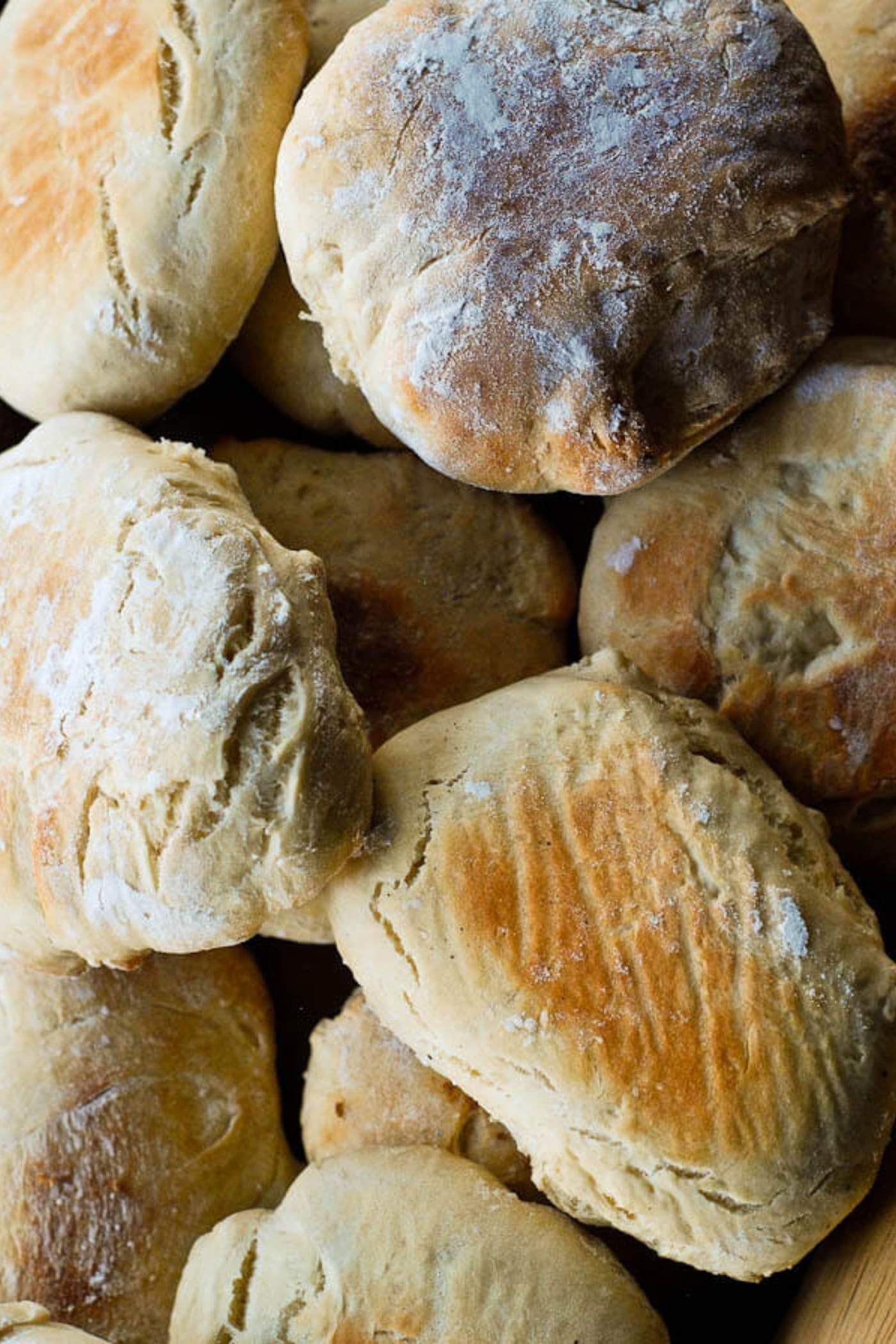 homemade pita bread.