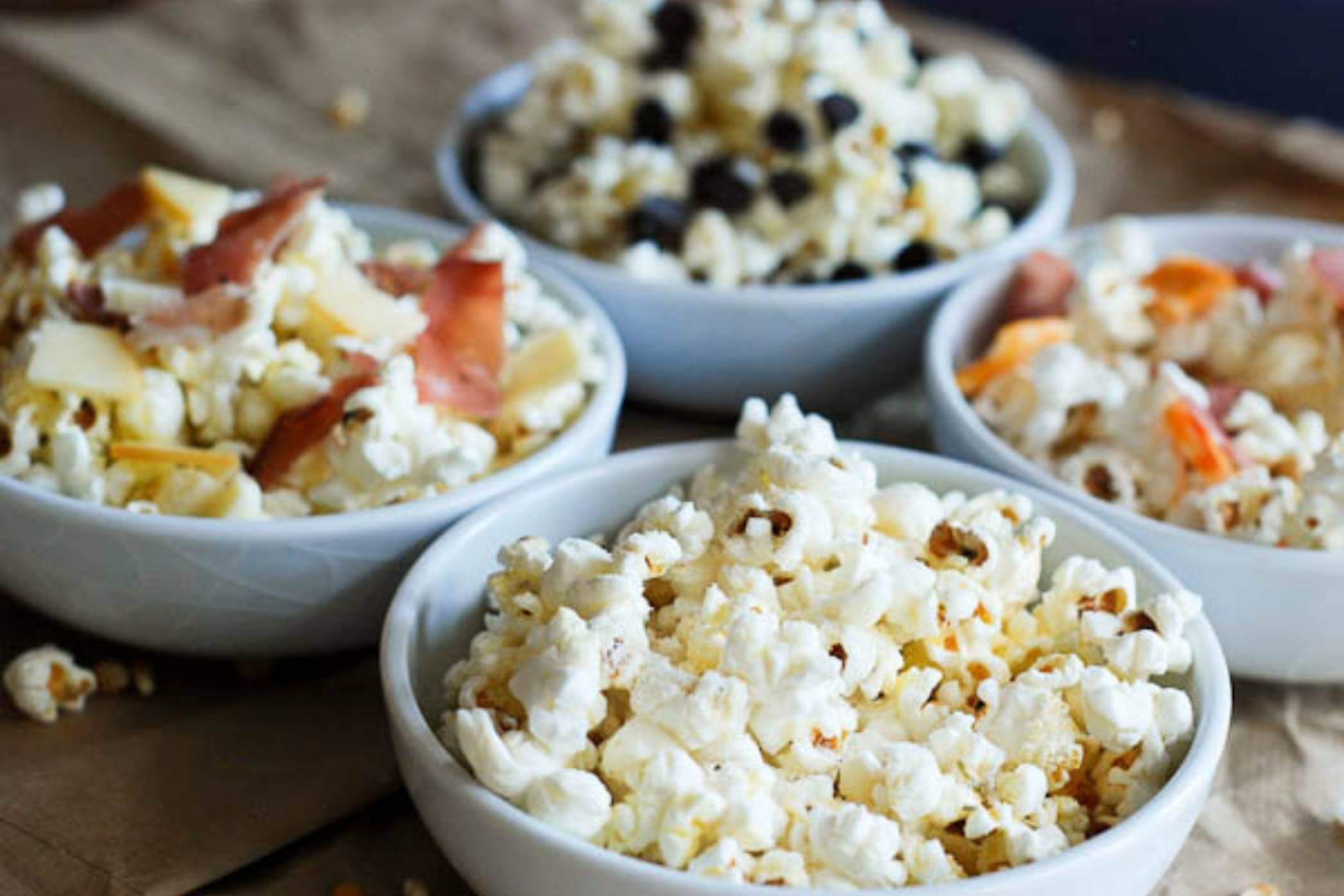 popcorn recipes 4 ways.