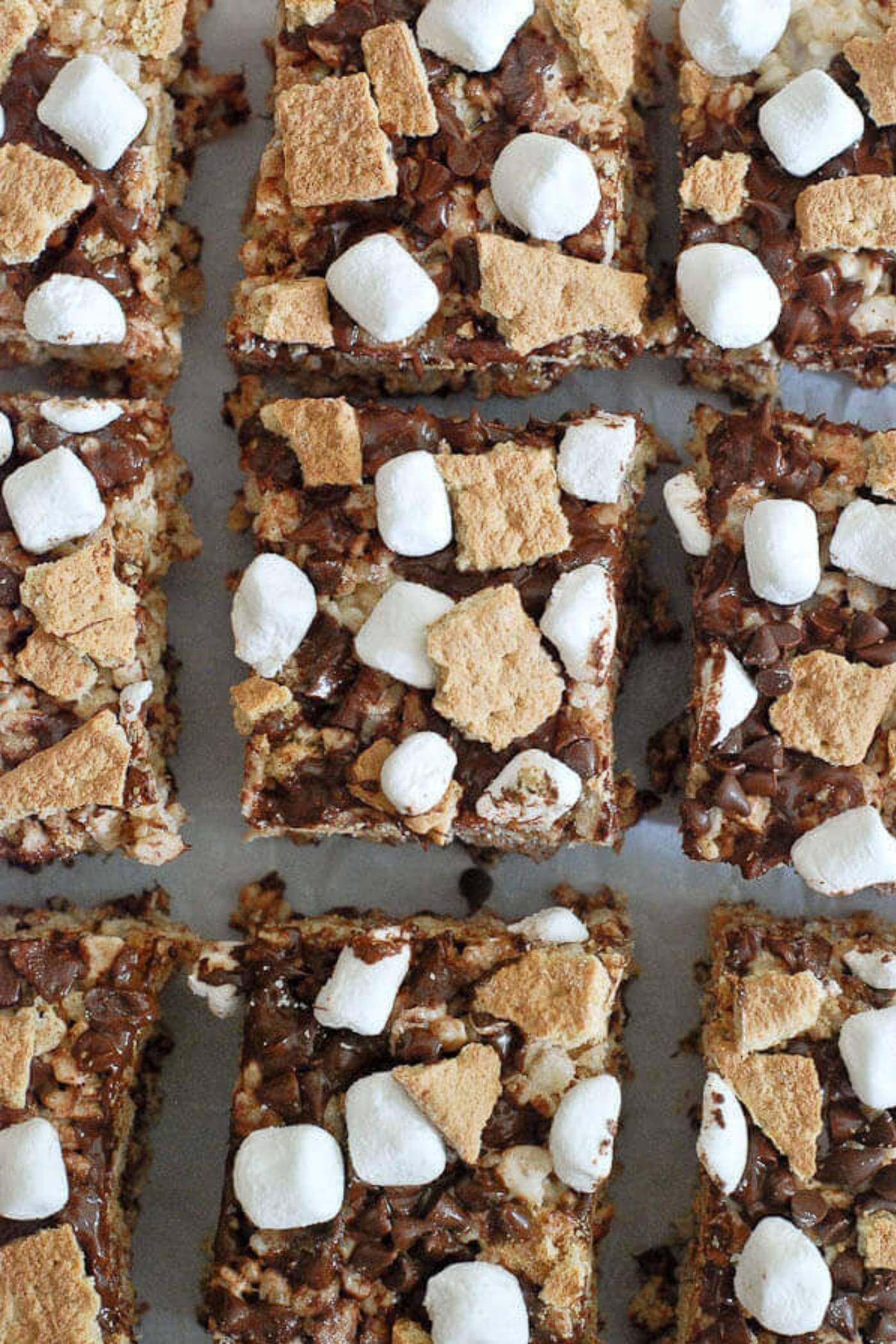 smores rice krispie treats.