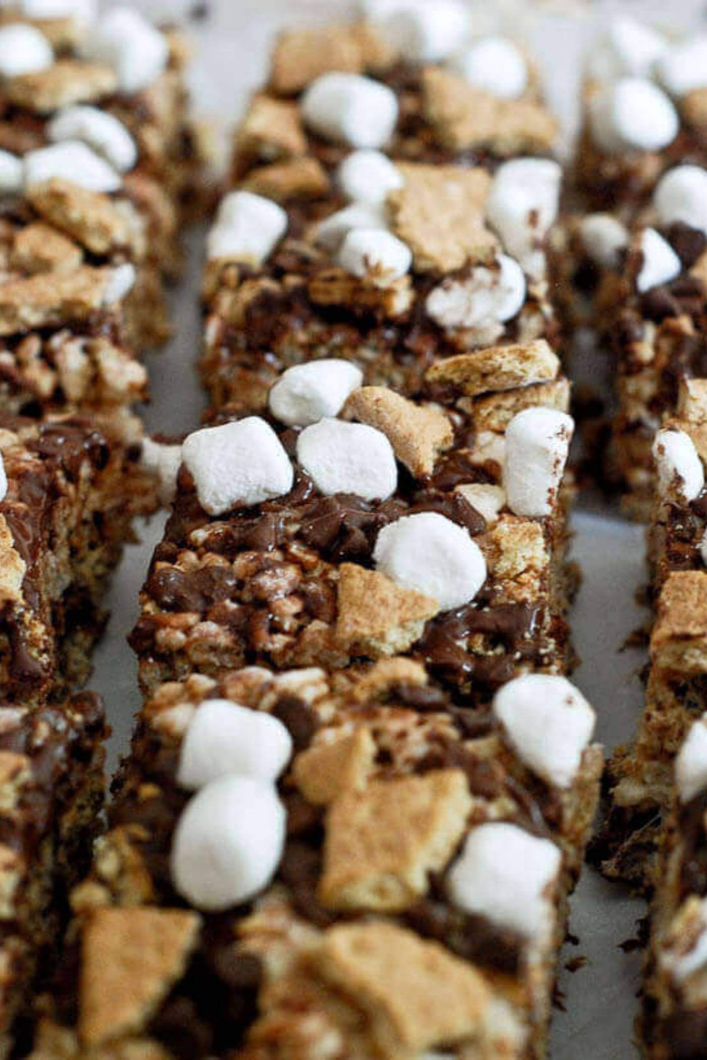 smores rice krispie treats.