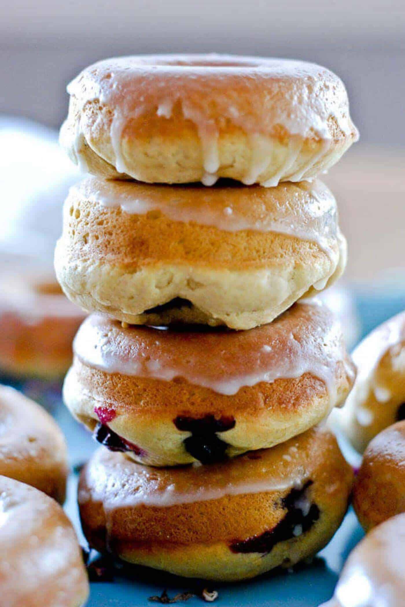 cake donuts stacked.