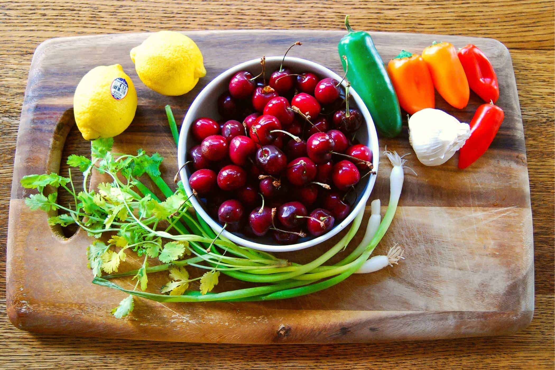 hot cherry salsa ingredients.