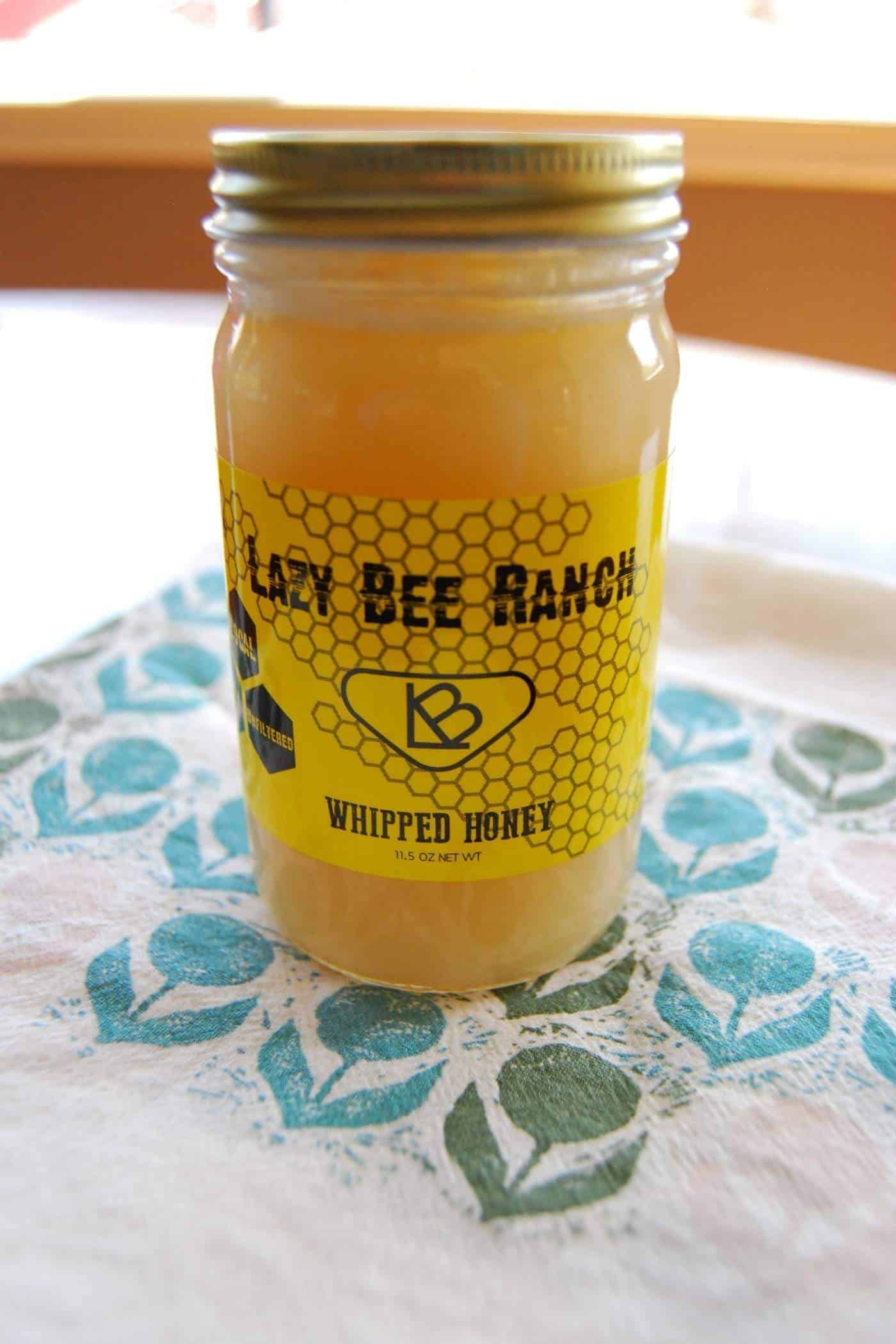 jar of whipped honey.