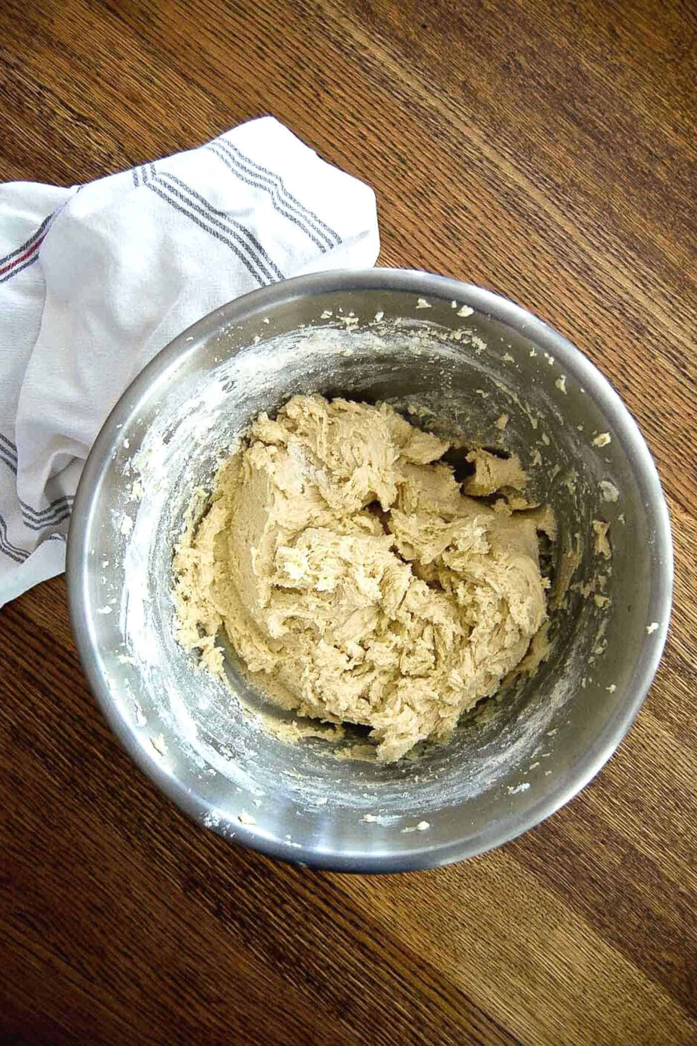 dough for lemon ricotta cookies.