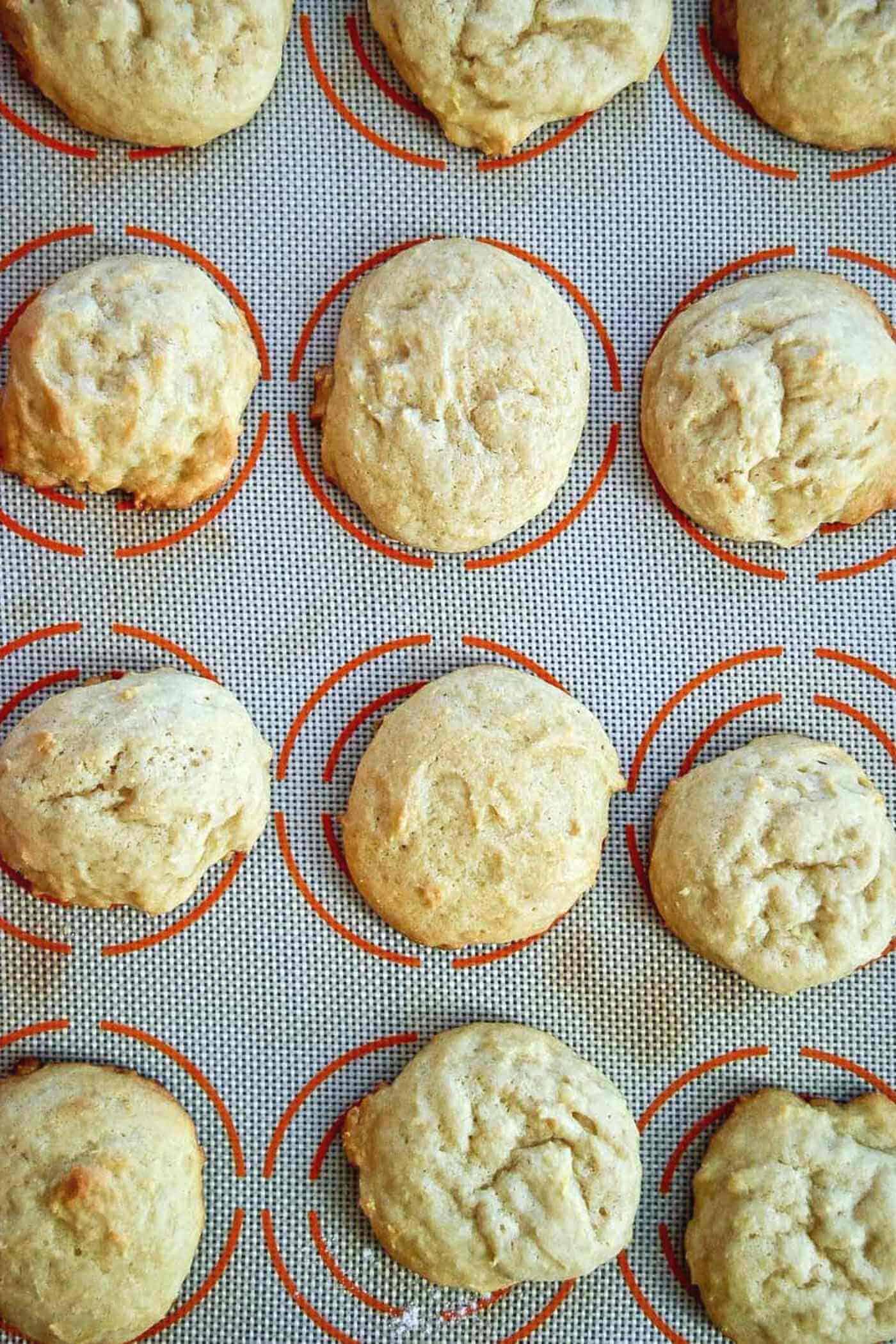 un-iced lemon ricotta cookies.