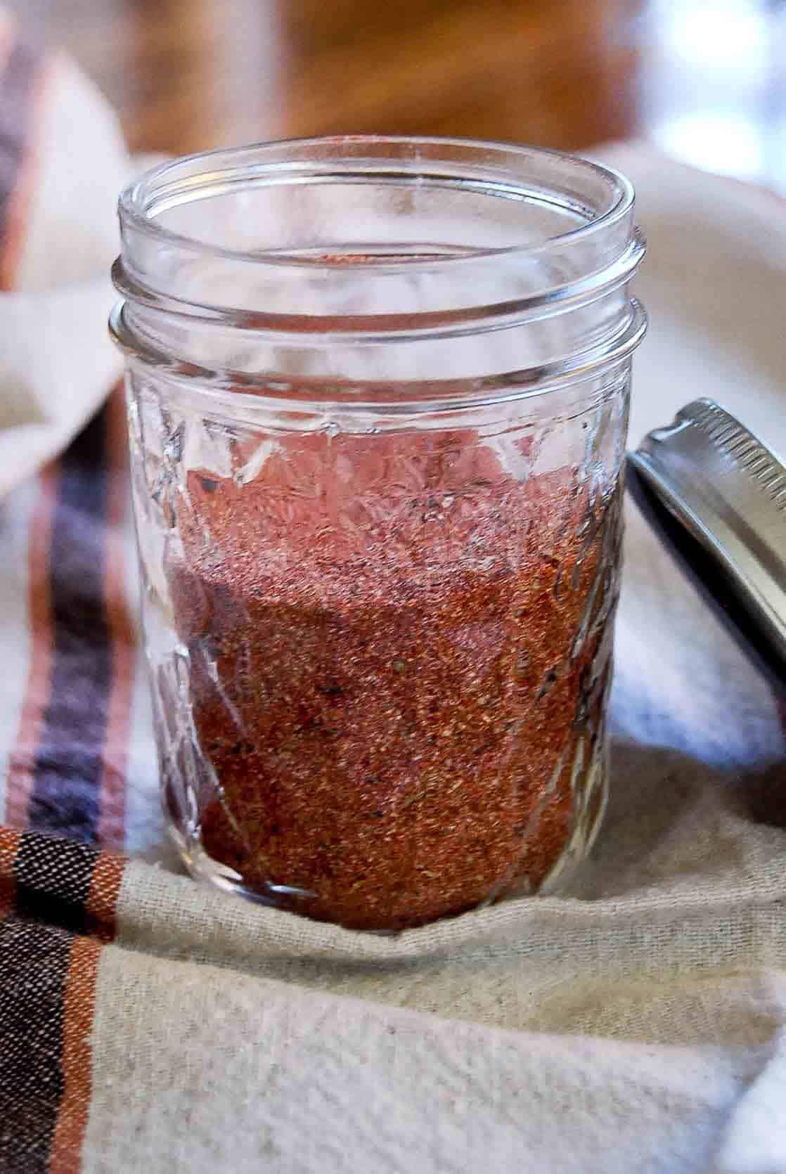 cajun seasoning recipe - mix in jar.