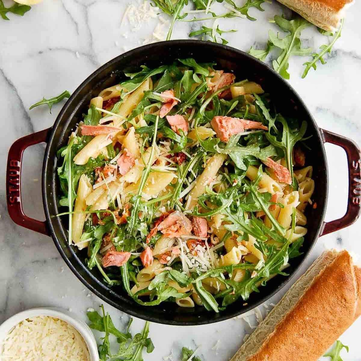 Easy Lemon Salmon Pasta | Front Range Fed