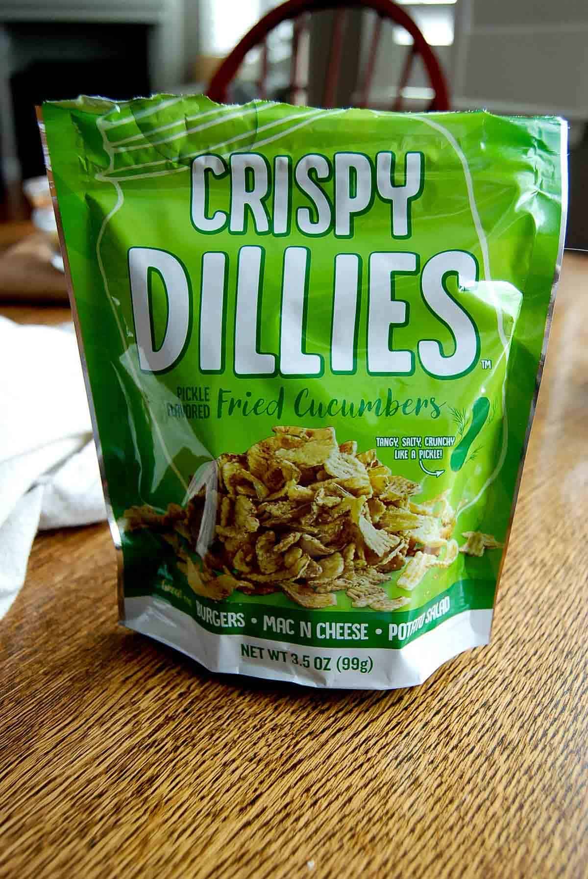 crispy dillies in bag. 