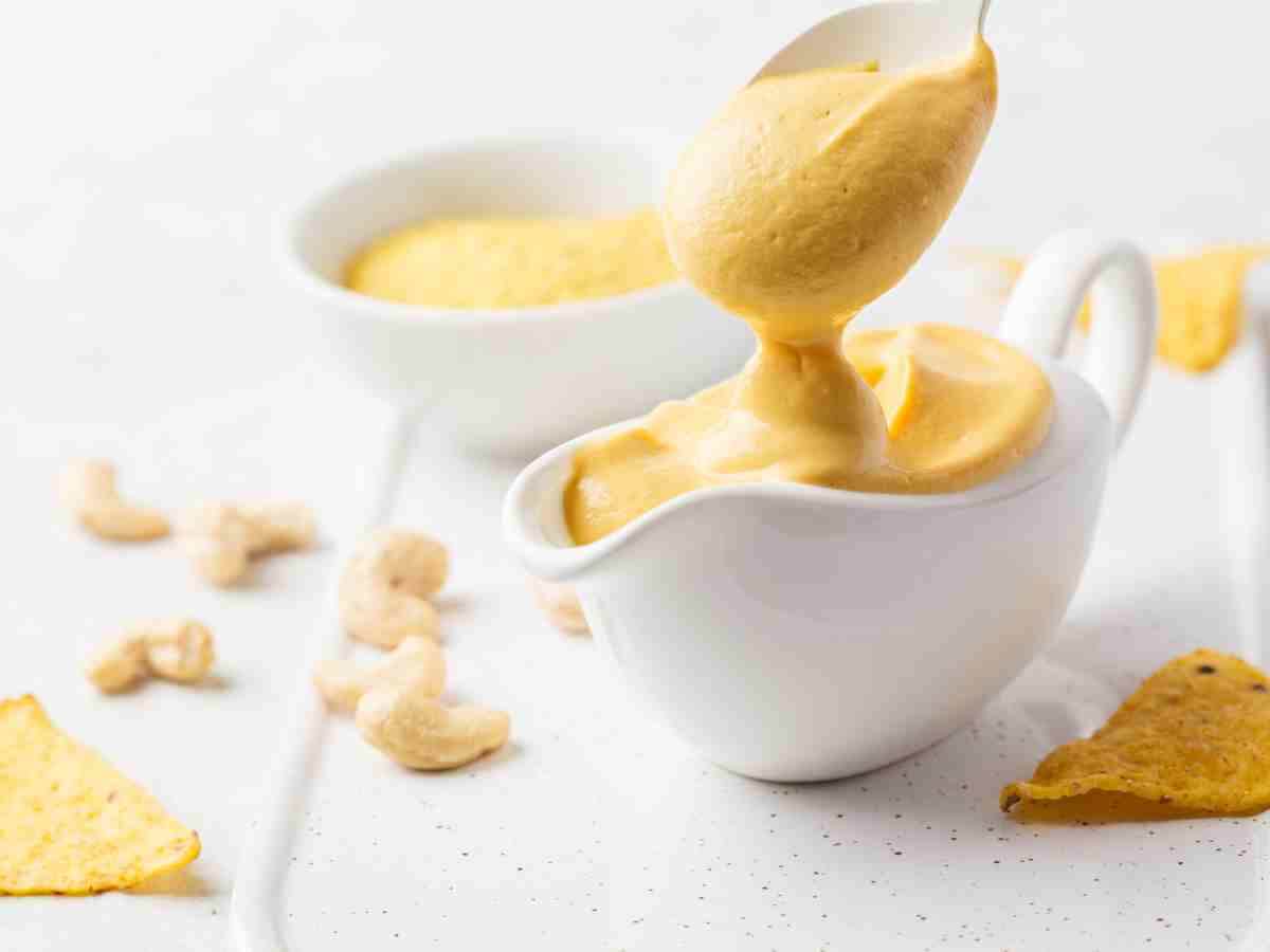 cashew cheese in bowl.