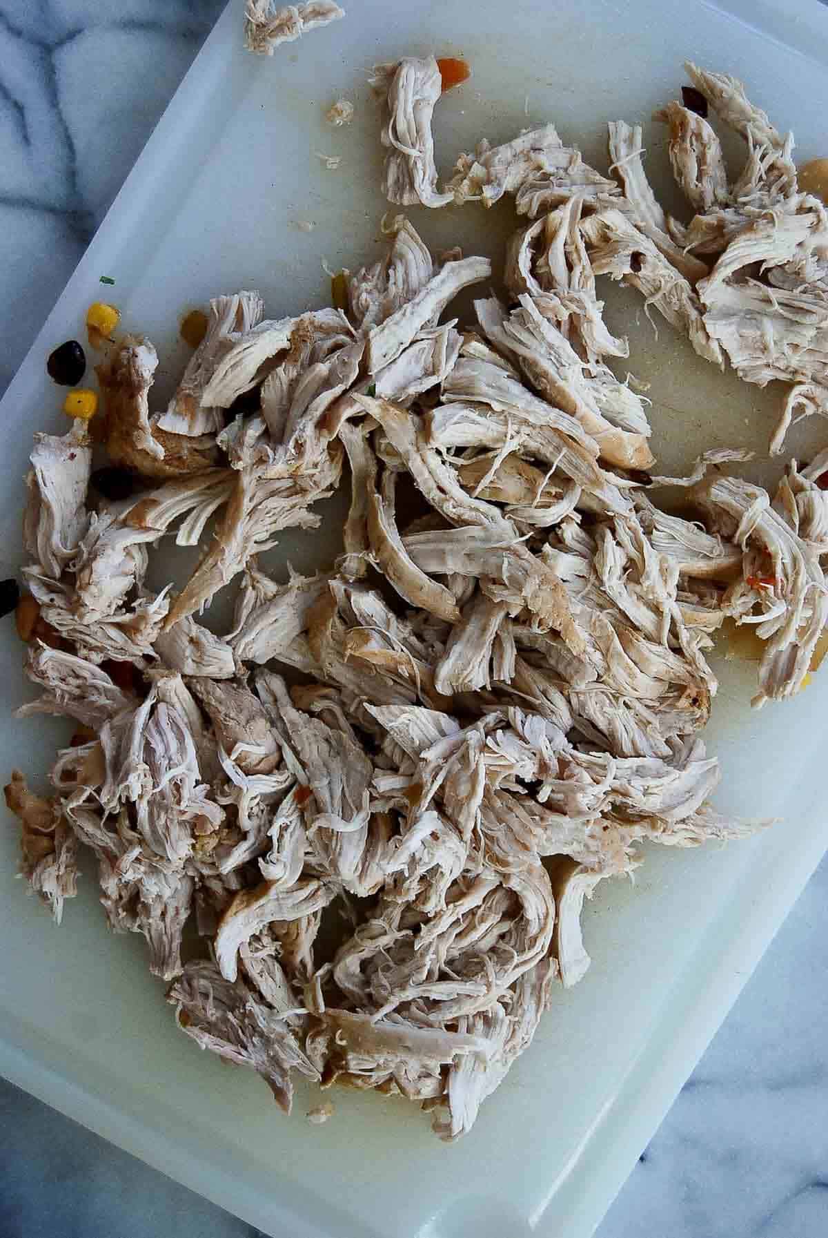 shredded chicken breast.