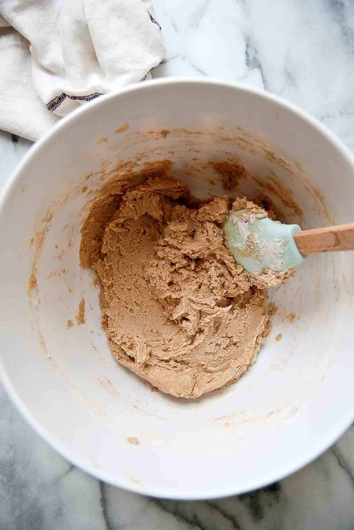 dough for snickerdoodle bars.