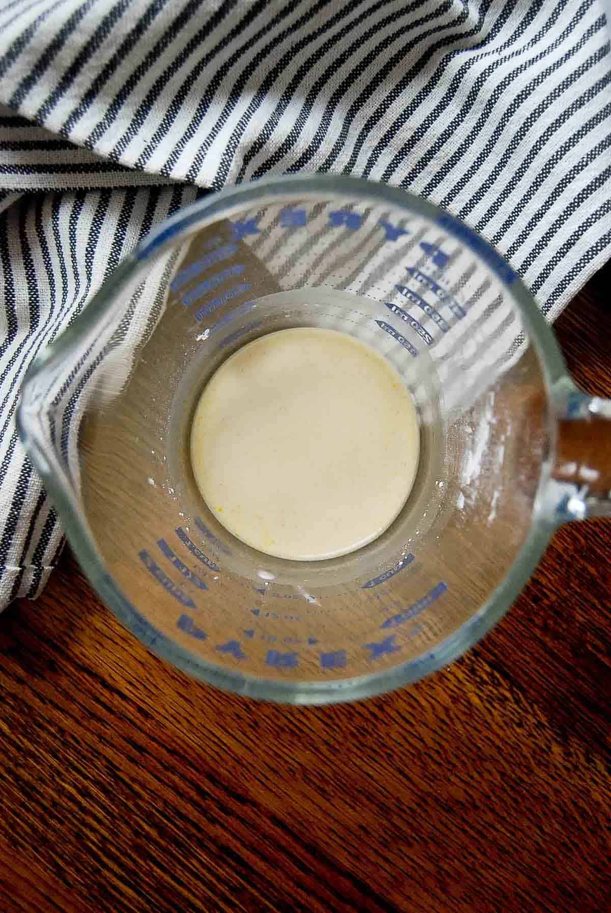 slurry of cornstarch and chicken broth.