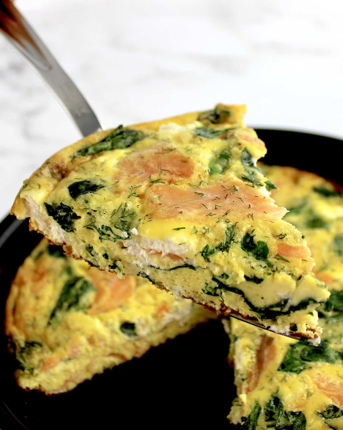 smoked salmon breakfast frittata recipe.