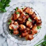 air fryer bacon wrapped shrimp.