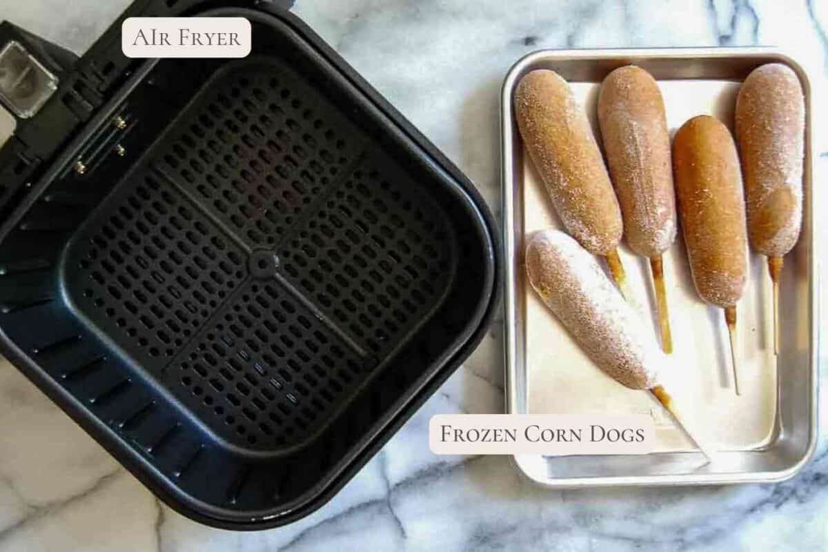 Crispy Air Fryer Corn Dogs (From Frozen) | Front Range Fed