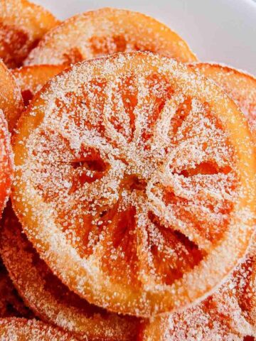 candied orange slices.