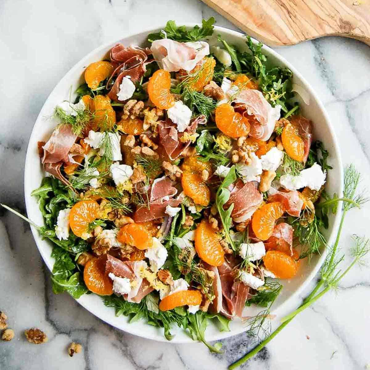 Easy Mandarin Orange Salad With Prosciutto